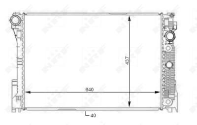 Radiateur, refroidissement du moteur NRF 59108