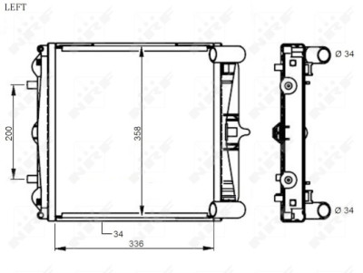 Radiateur, refroidissement du moteur NRF 59130