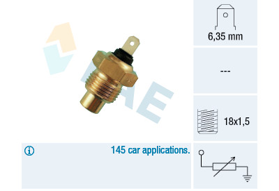 Sonde de température, liquide de refroidissement
