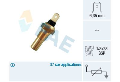 Capteur de température du liquide de refroidissement FAE 316/30