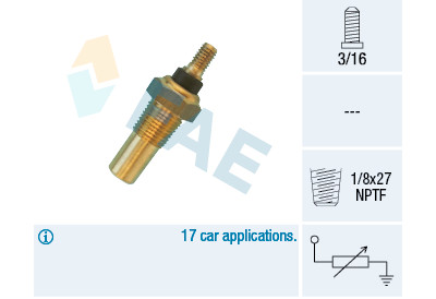 Capteur de température du liquide de refroidissement FAE 320/40