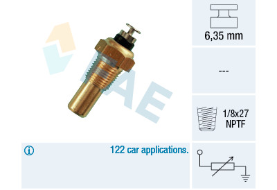 Sonde de température, liquide de refroidissement