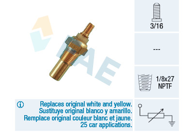 Capteur de température du liquide de refroidissement FAE 320/80