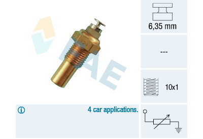 Sonde de température, liquide de refroidissement