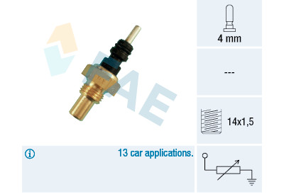 Sonde de température, liquide de refroidissement
