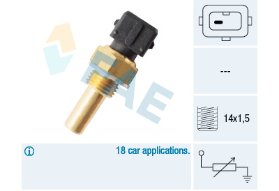 Sonde de température, liquide de refroidissement