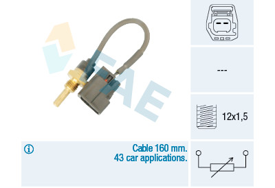 Capteur de température du liquide de refroidissement FAE 32425