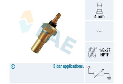 Sonde de température, liquide de refroidissement