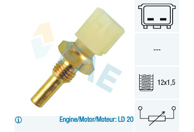 Sonde de température, liquide de refroidissement