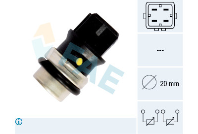 Capteur de température du liquide de refroidissement FAE 33640