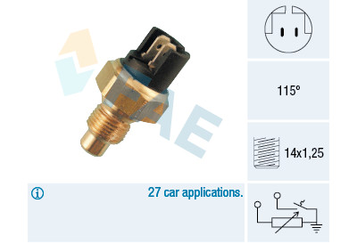 Sonde de température, liquide de refroidissement
