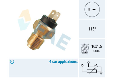 Sonde de température, liquide de refroidissement