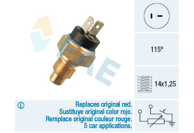 Sonde de température, liquide de refroidissement