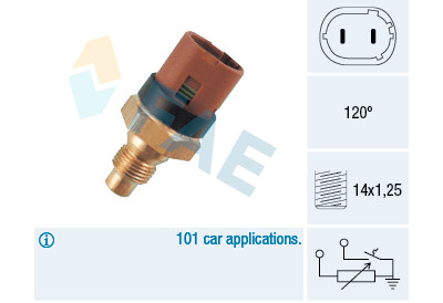 Capteur de température du liquide de refroidissement FAE 341-00