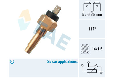 Sonde de température, liquide de refroidissement