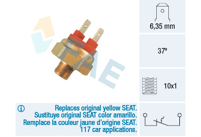 Interrupteur de température, starter automatique