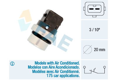 Contact thermique, voyant avertisseur de l'agent réfrigérant