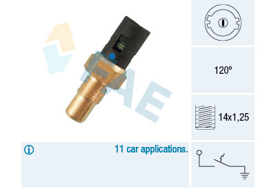 Contact thermique, voyant avertisseur de l'agent réfrigérant