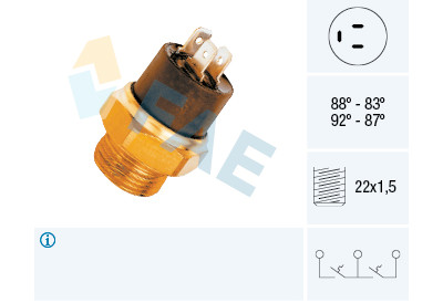 Interrupteur de température, ventilateur de radiateur FAE 37800