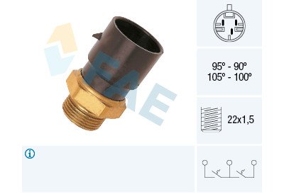 Interrupteur de température, ventilateur de radiateur FAE 38020