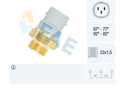 Interrupteur de température, ventilateur de radiateur FAE 38160