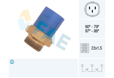 Interrupteur de température, ventilateur de radiateur FAE 38170