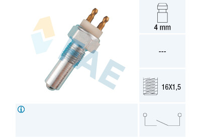 Interrupteur, feu de recul FAE 40260