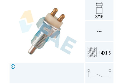 Interrupteur, feu de recul FAE 40290