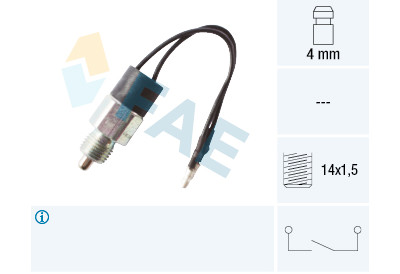 Interrupteur, feu de recul FAE 40530
