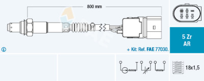 Sonde Lambda FAE 75357