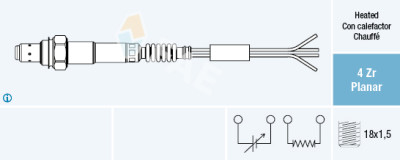 Sonde lambda FAE 77015