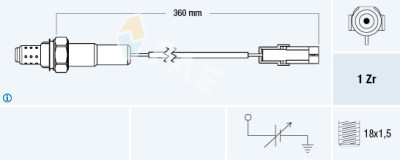 Sonde lambda FAE 7710-1