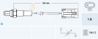 Sonde lambda FAE 7710-2