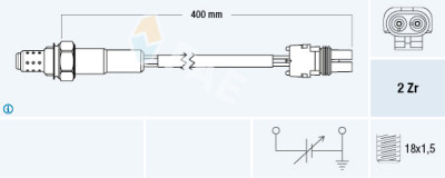 Sonde lambda FAE 77104