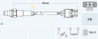 Sonde lambda FAE 77117
