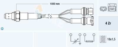 Sonde Lambda FAE 77124