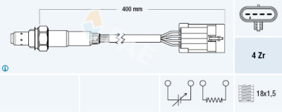 Sonde Lambda FAE 77158