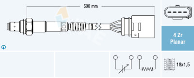 Sonde Lambda FAE 77202