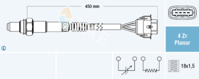 Sonde Lambda FAE 77209