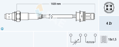 Sonde Lambda FAE 77277