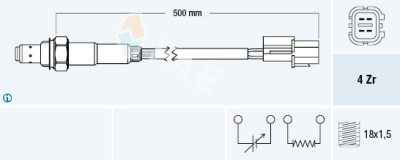 Sonde Lambda FAE 77292