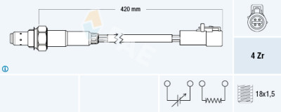 Sonde Lambda FAE 77305