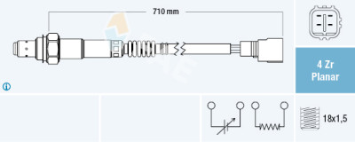 Sonde lambda FAE 77311
