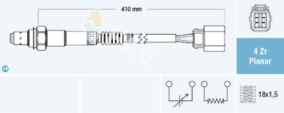 Sonde Lambda FAE 77322