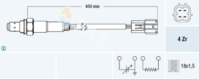 Sonde Lambda FAE 77394