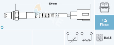 Sonde Lambda FAE 77454