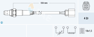 Sonde Lambda FAE 77473