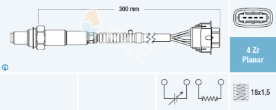 Sonde Lambda FAE 77575