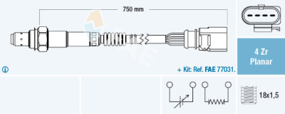 Sonde lambda FAE 77910