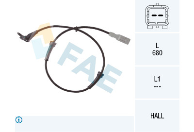 Capteur, tours de roue FAE 78036